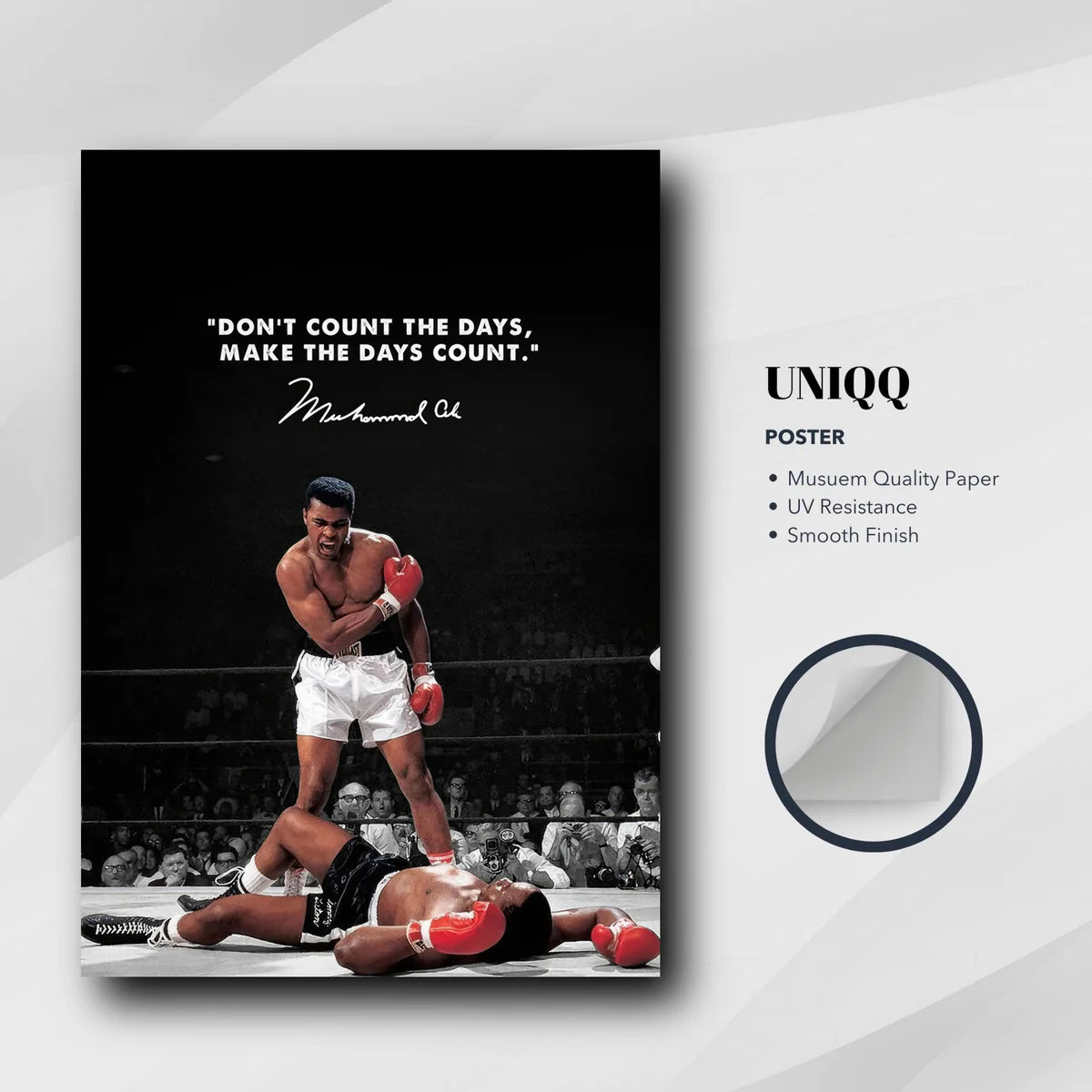 Muhammad Ali Motivational Quote Poster
