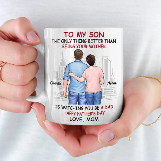 Family Personalized Custom Mug - Father's Day, Gift For Mom, Son