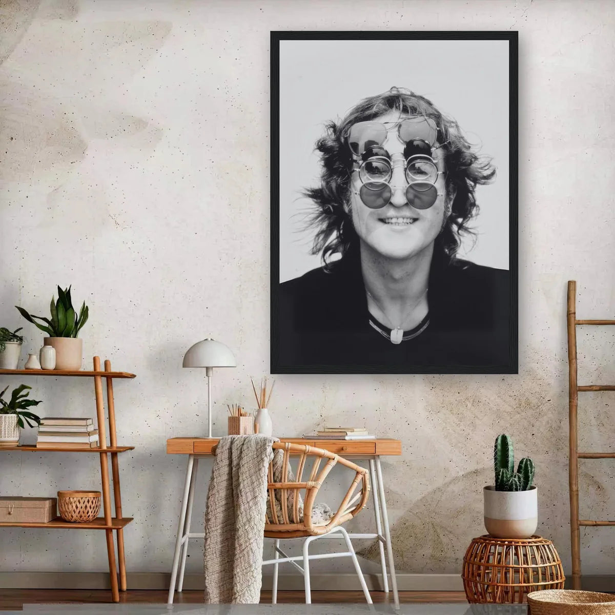 John Lennon Portrait Framed Print
