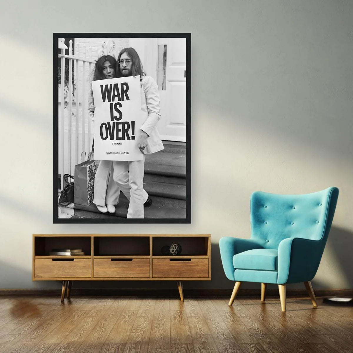 John Lennon & Yoko Ono - War is Over (Happy Xmas) Framed Print