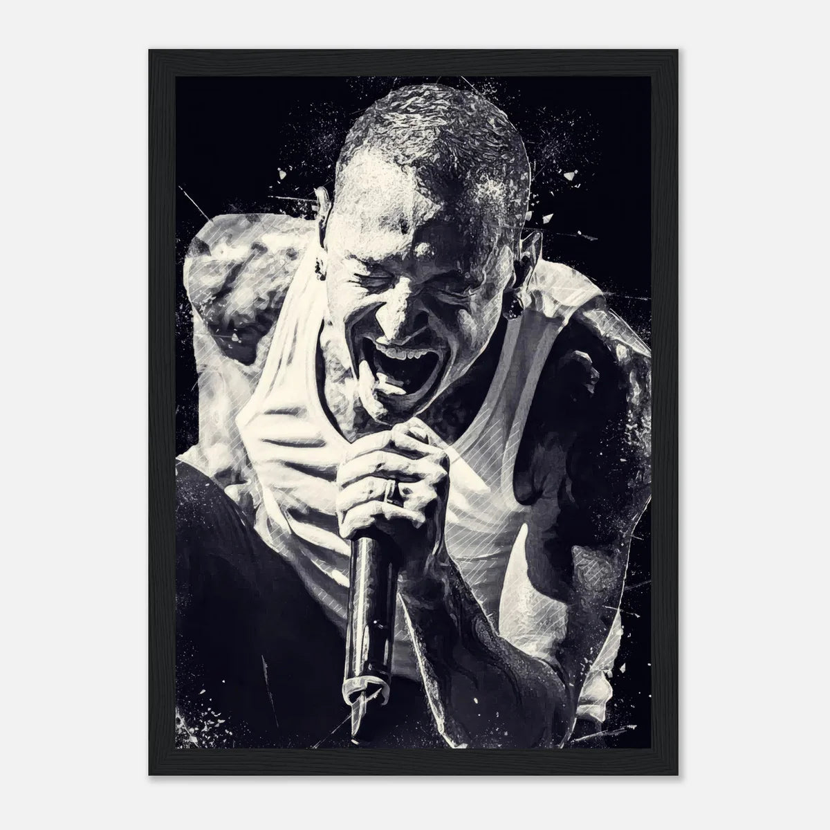 Chester Bennington Framed Print Poster