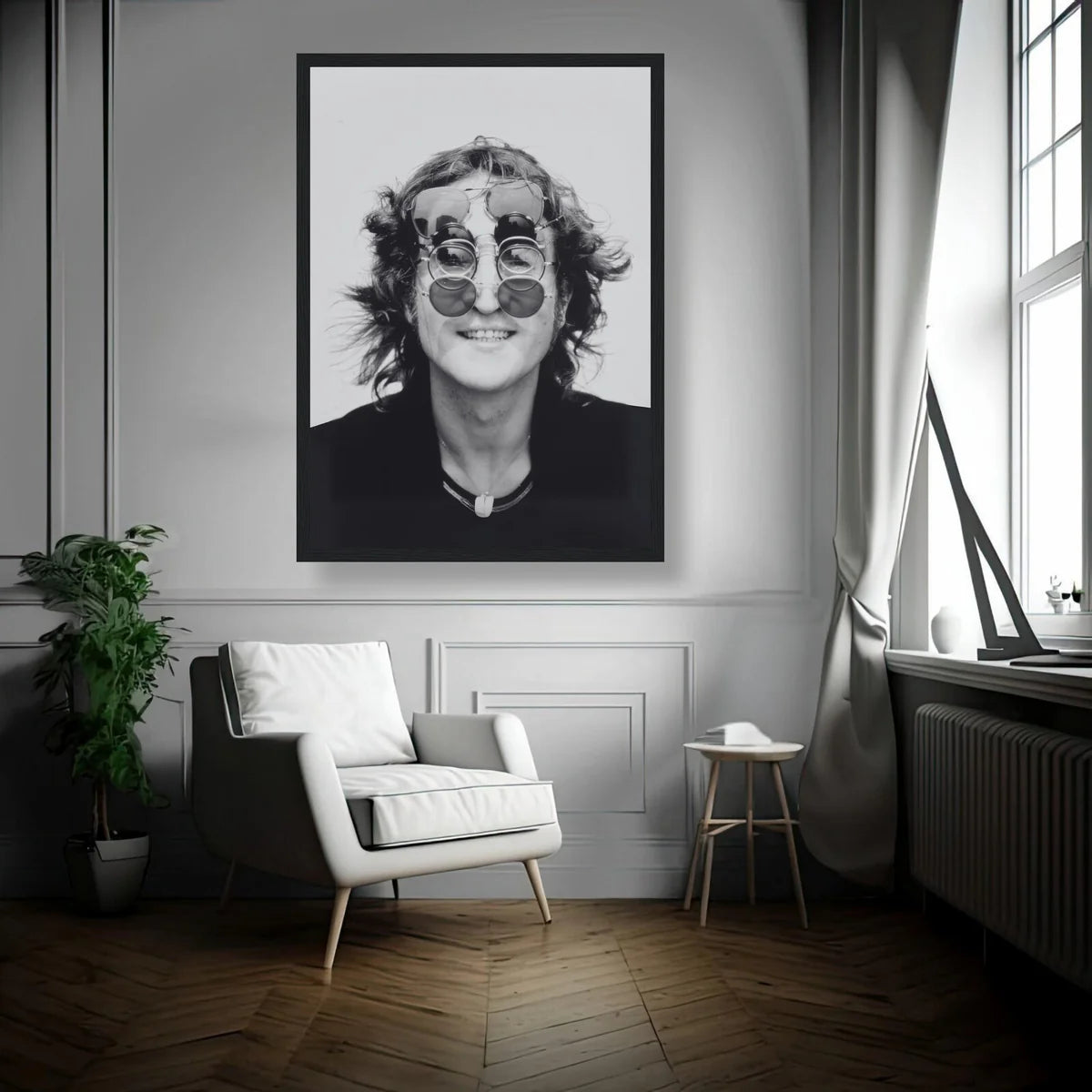 John Lennon Portrait Framed Print