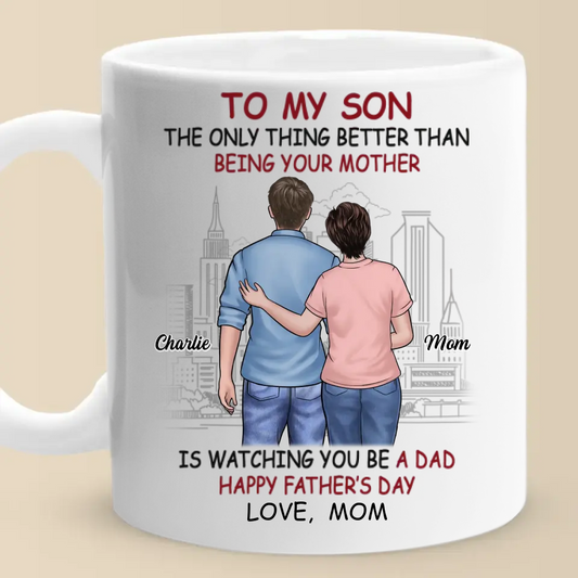 Family Personalized Custom Mug - Father's Day, Gift For Mom, Son