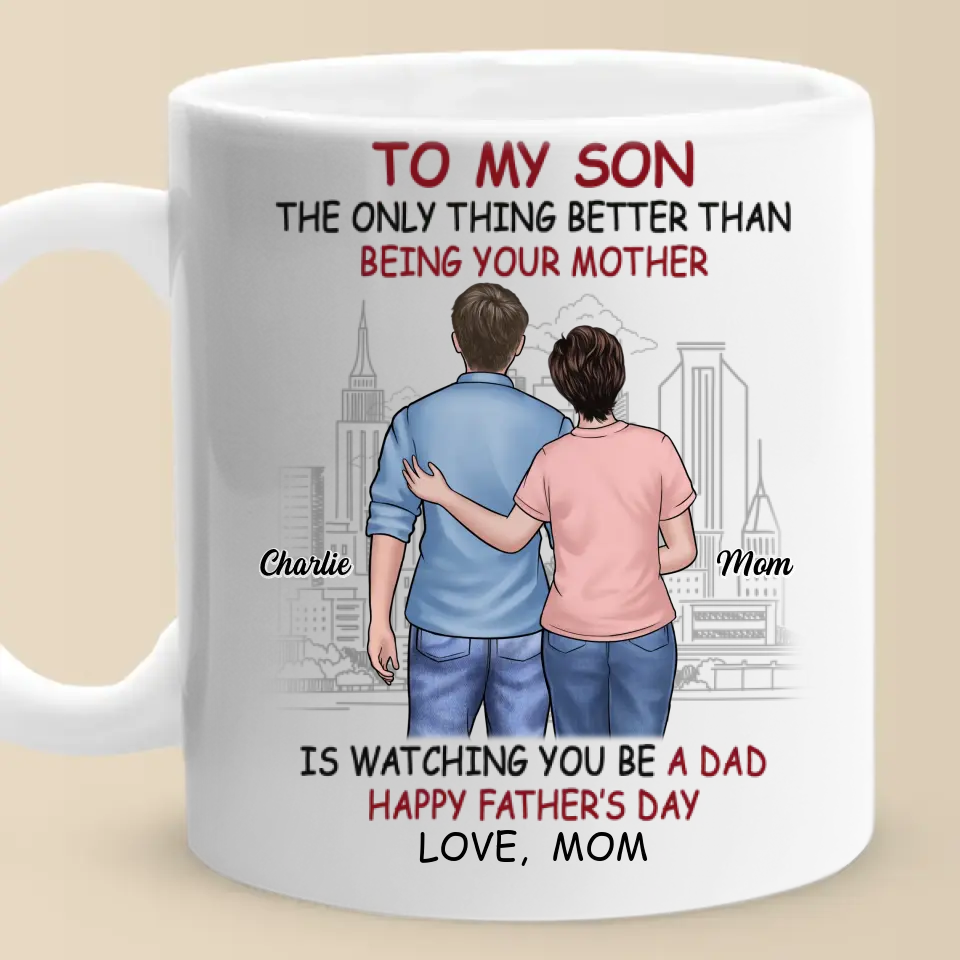 Family Personalized Custom Mug - Father's Day, Gift For Mom, Son