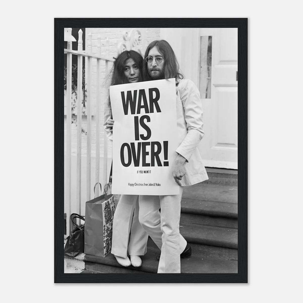 John Lennon & Yoko Ono - War is Over (Happy Xmas) Framed Print