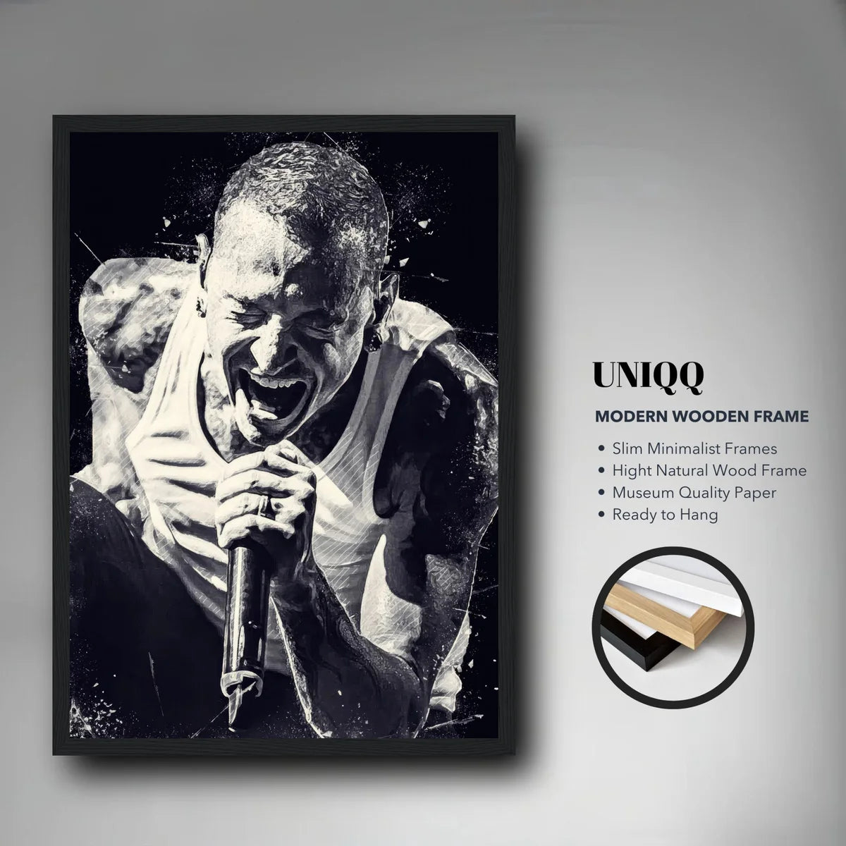 Chester Bennington Framed Print Poster