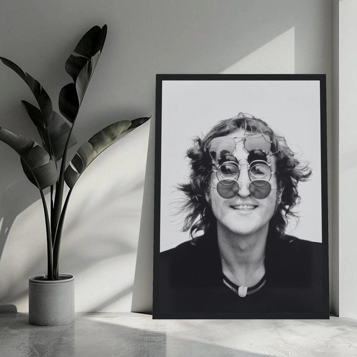 John Lennon Portrait Framed Print