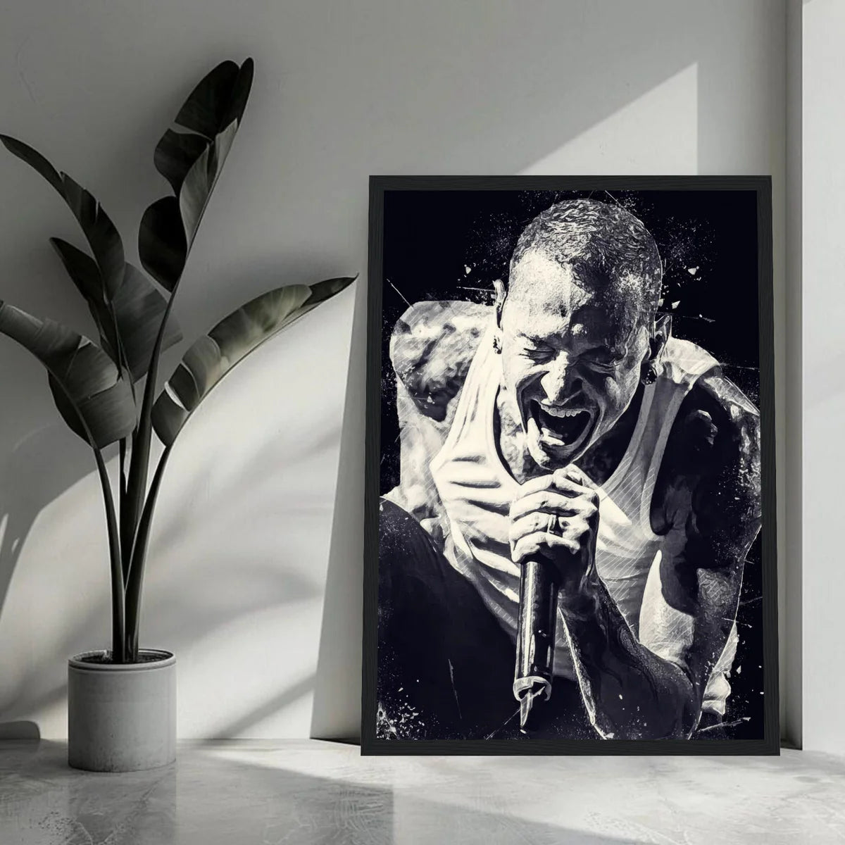 Chester Bennington Framed Print Poster
