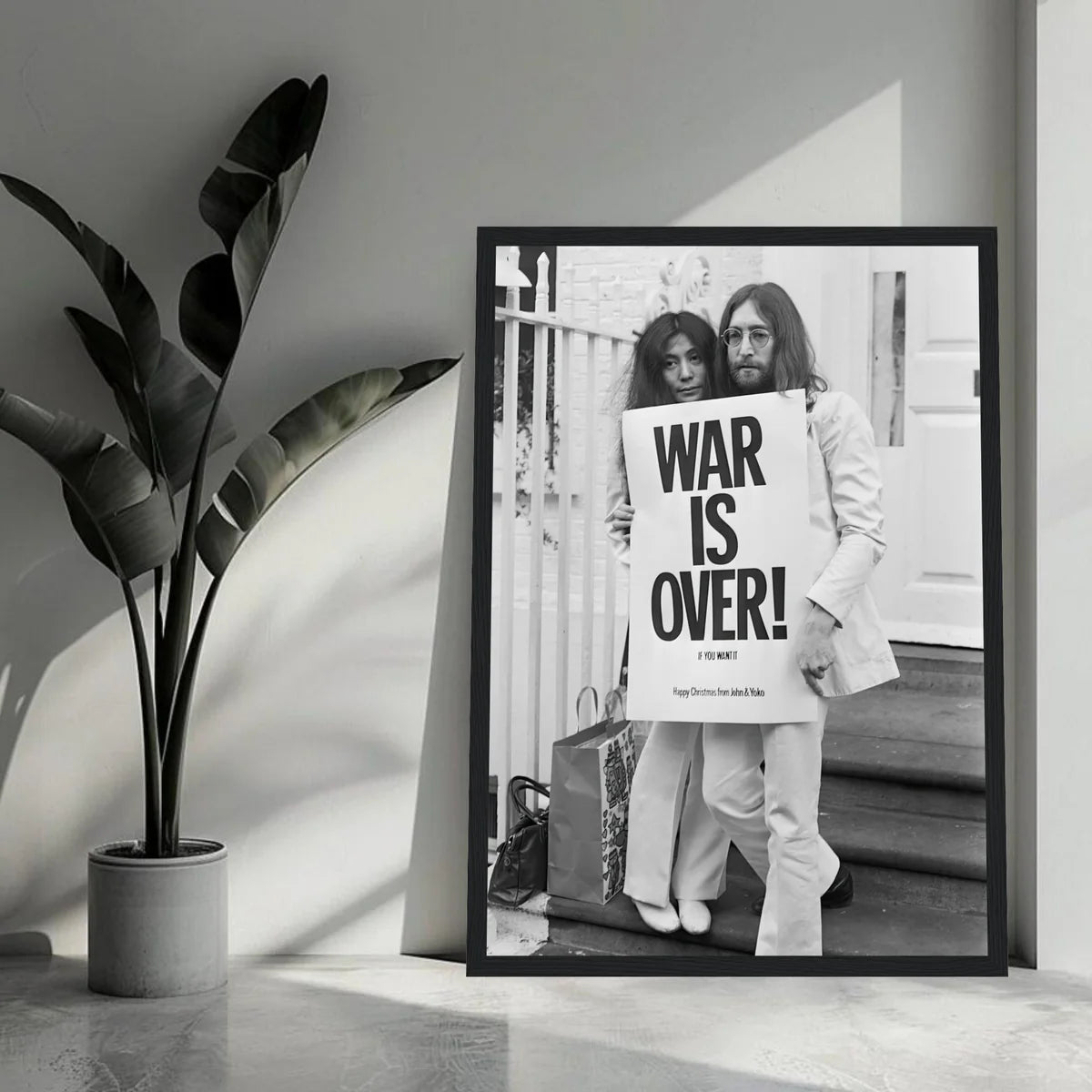 John Lennon & Yoko Ono - War is Over (Happy Xmas) Framed Print