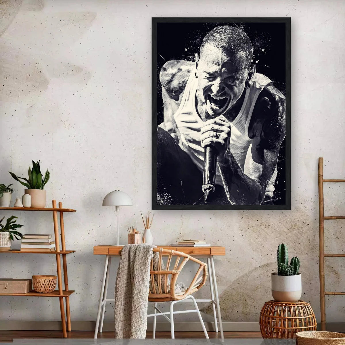 Chester Bennington Framed Print Poster