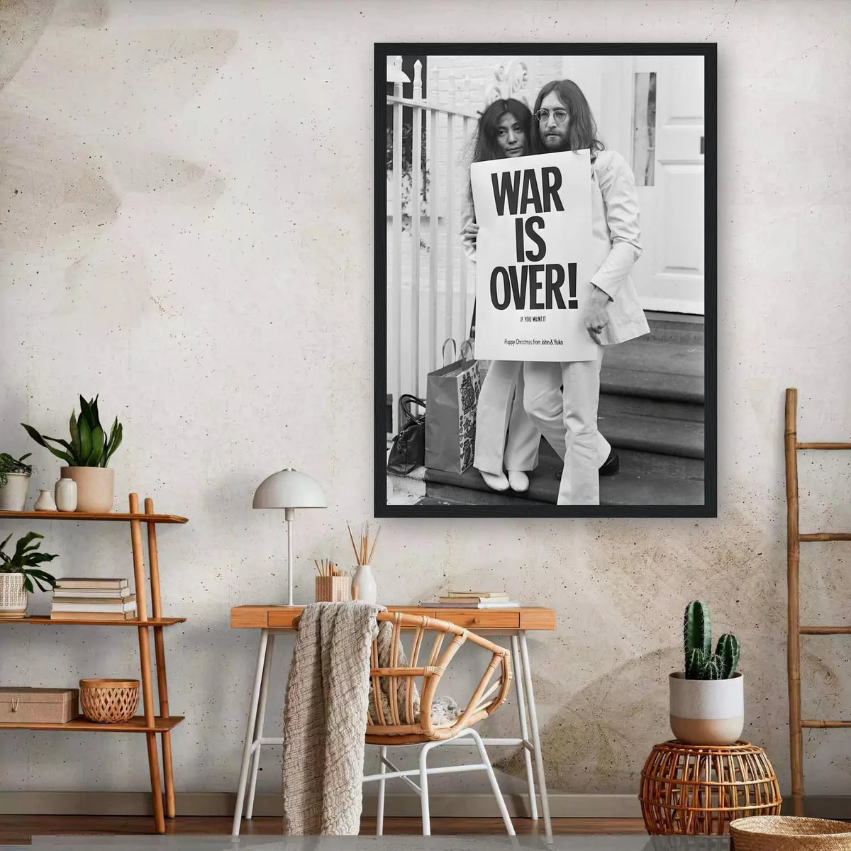 John Lennon & Yoko Ono - War is Over (Happy Xmas) Framed Print