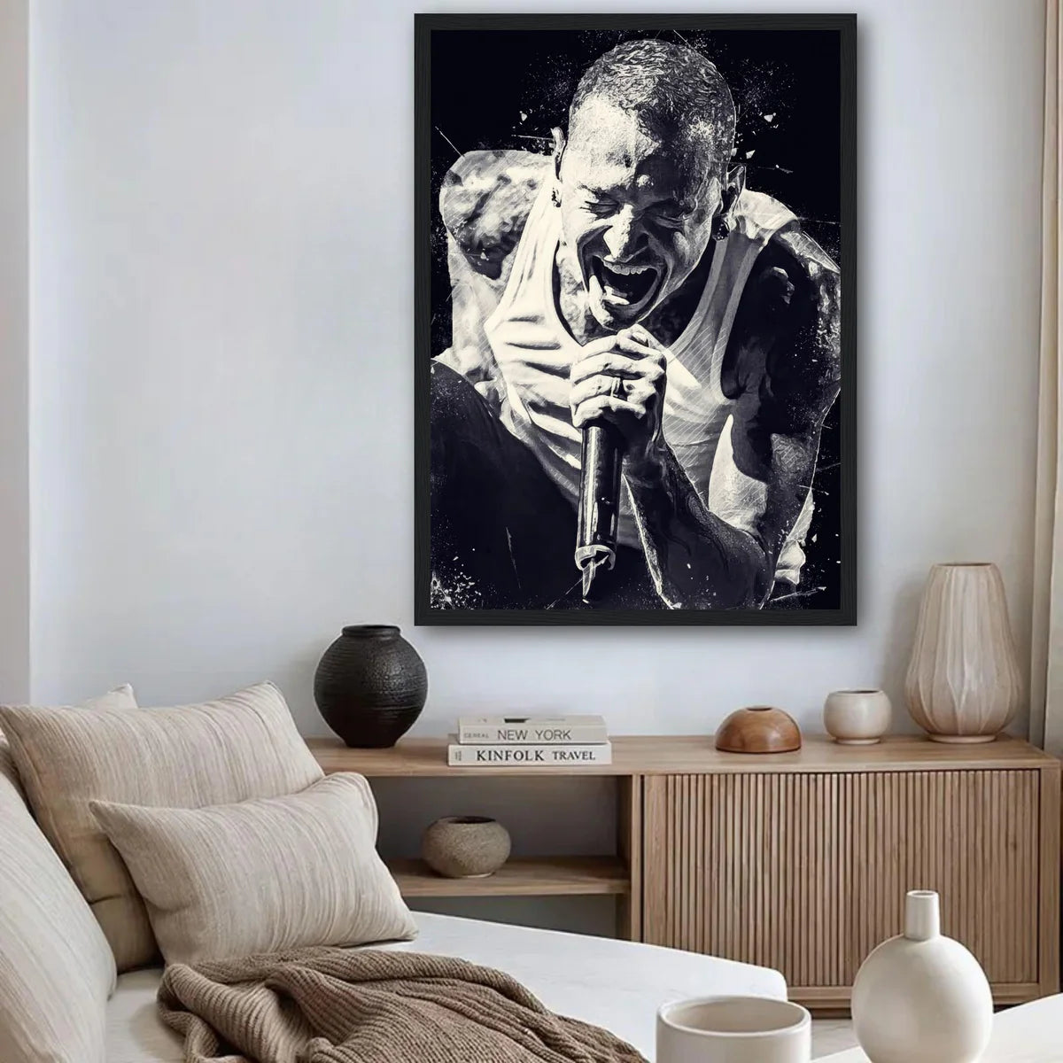 Chester Bennington Framed Print Poster