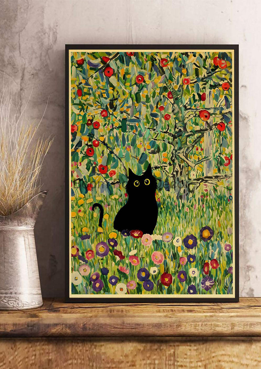 Digital Cats Cute Poster Kraft Paper Prints