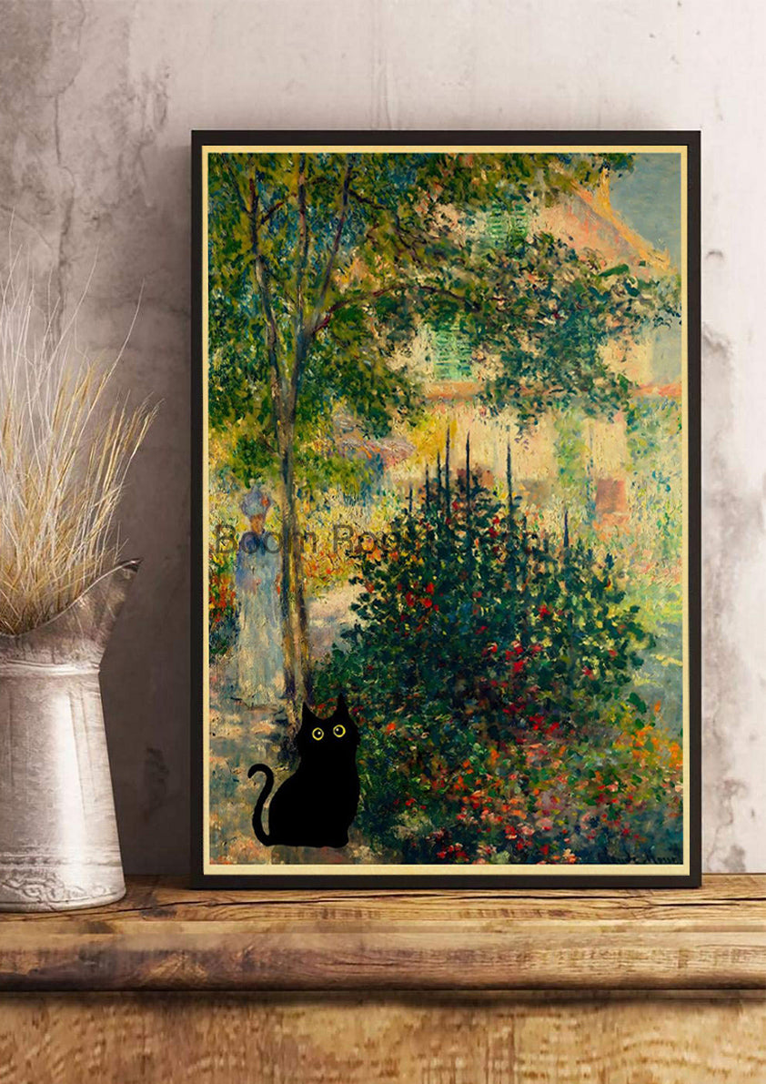 Digital Cats Cute Poster Kraft Paper Prints